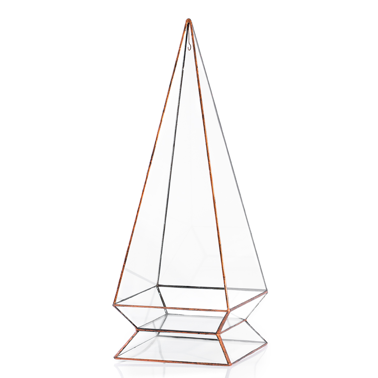 Crystal Peak Tall Terrarium (Copper)