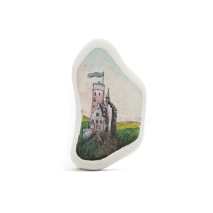 Lichtenstein Castle Painted Stone