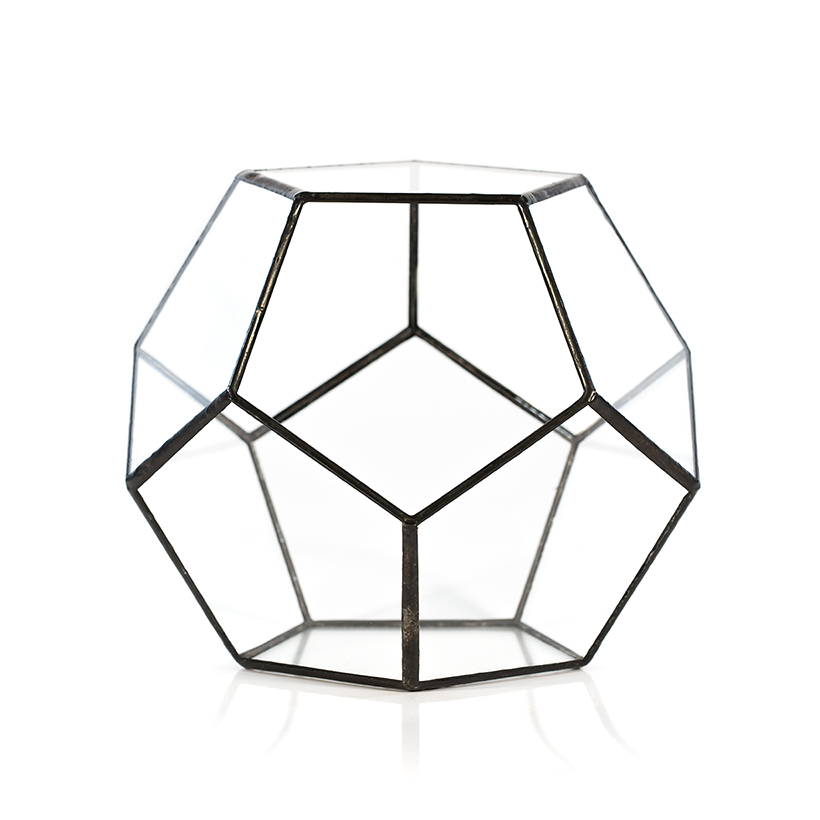 Dodeca Terrarium (Black, Medium)