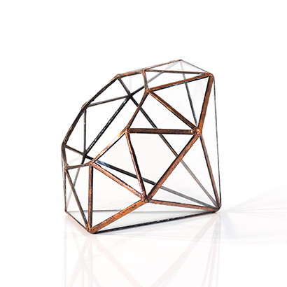 Diamond Terrarium (Copper, Large)