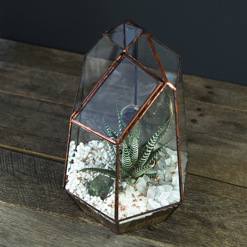 Crystal Point Terrarium (Copper)