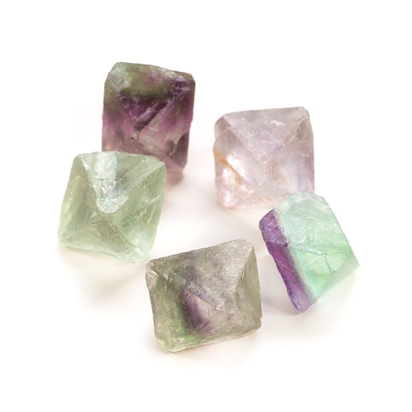 Fluorite Octahedrons Medium