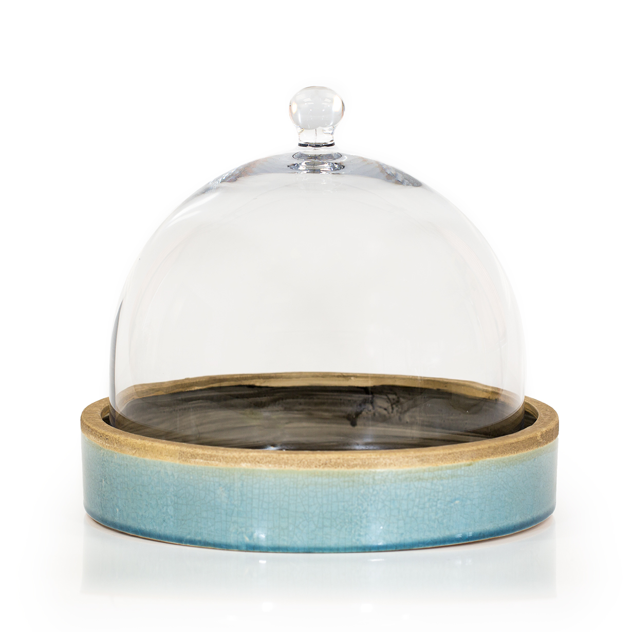 Ceramic Round Tray with Cloche (Large)