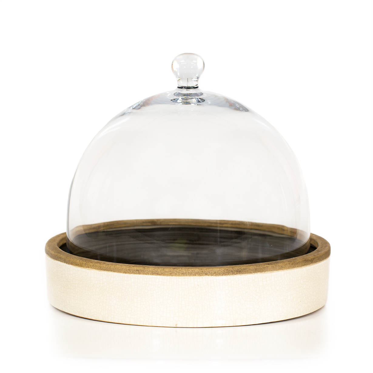 Ceramic Round Tray with Cloche (Large)